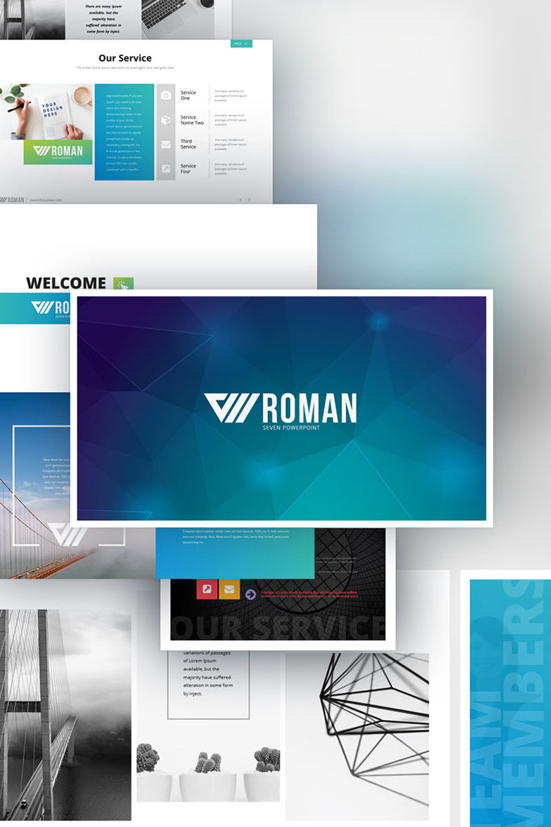 RomanSeven PowerPoint template