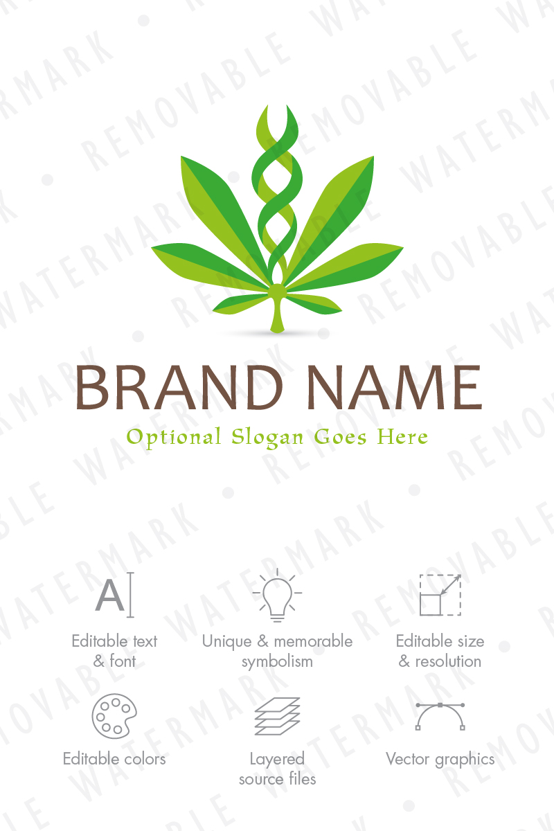 Cannabis Genetics Logo Template