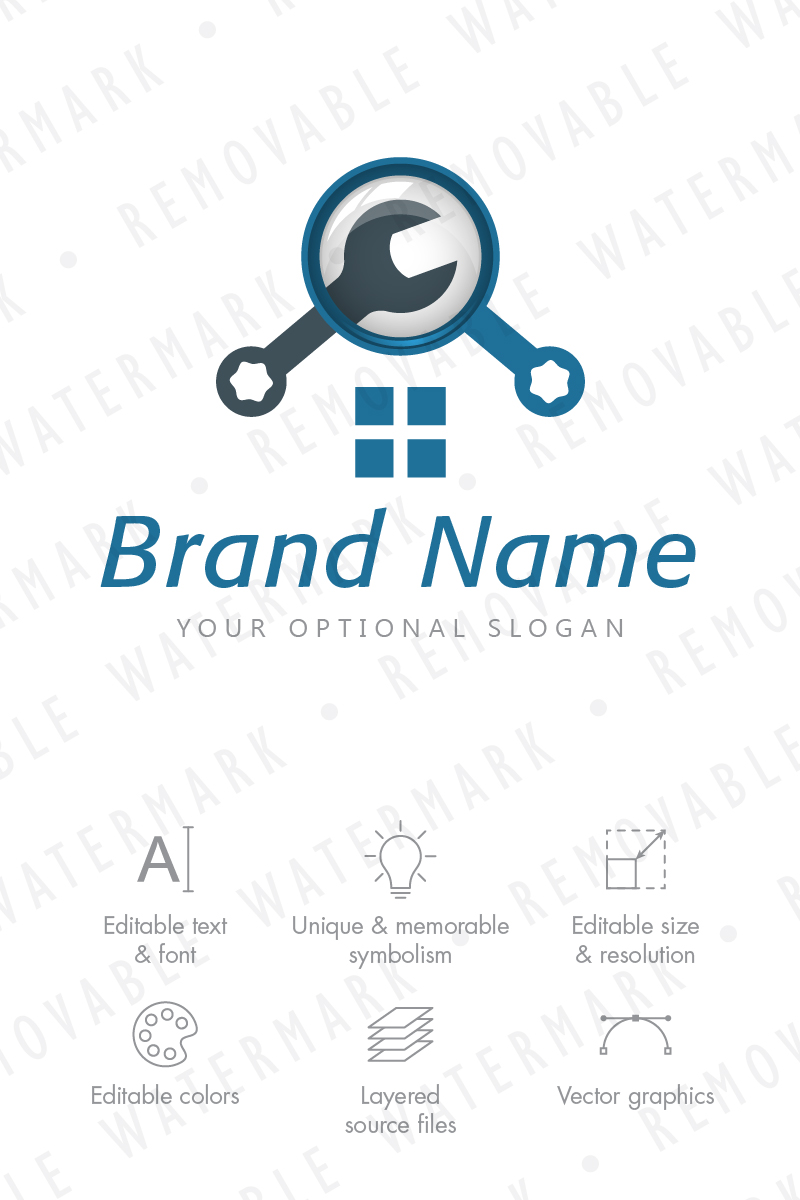 Find and Fix Logo Template