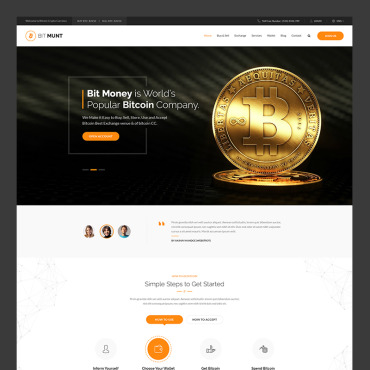 Business Crypto Landing Page Templates 67007