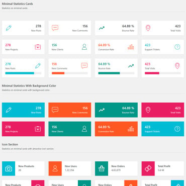 Cards Bootstrap UI Elements 67068