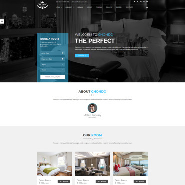 Booking Bootstrap Responsive Website Templates 67170
