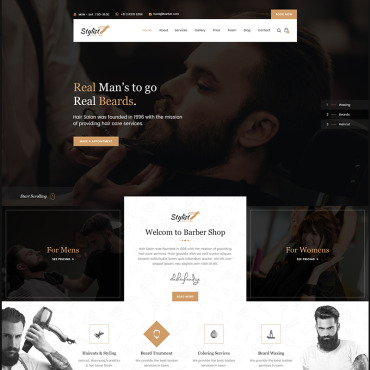Beard Beauty Responsive Website Templates 67190