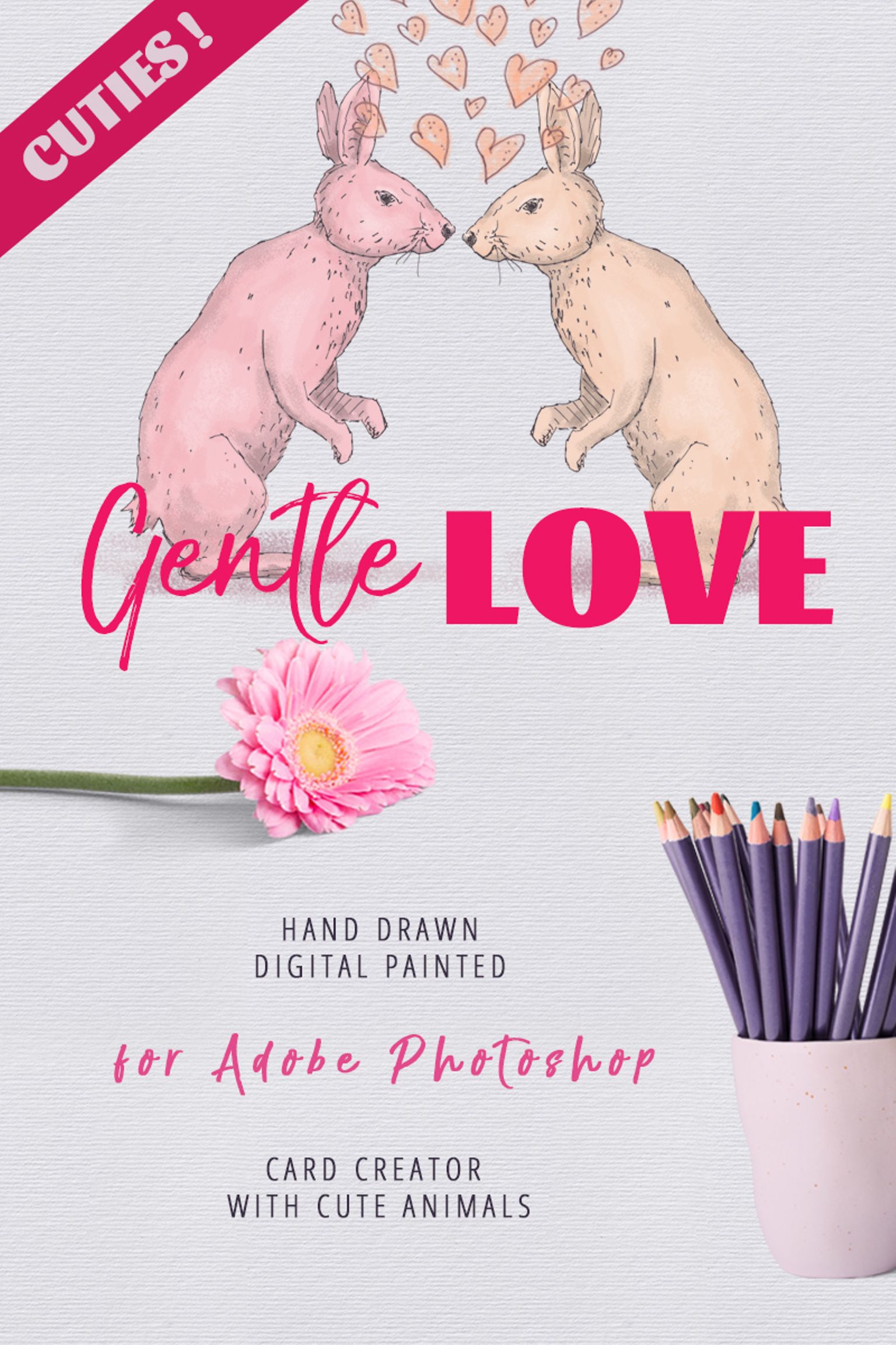 Gentle Love - Card Creator - Illustration