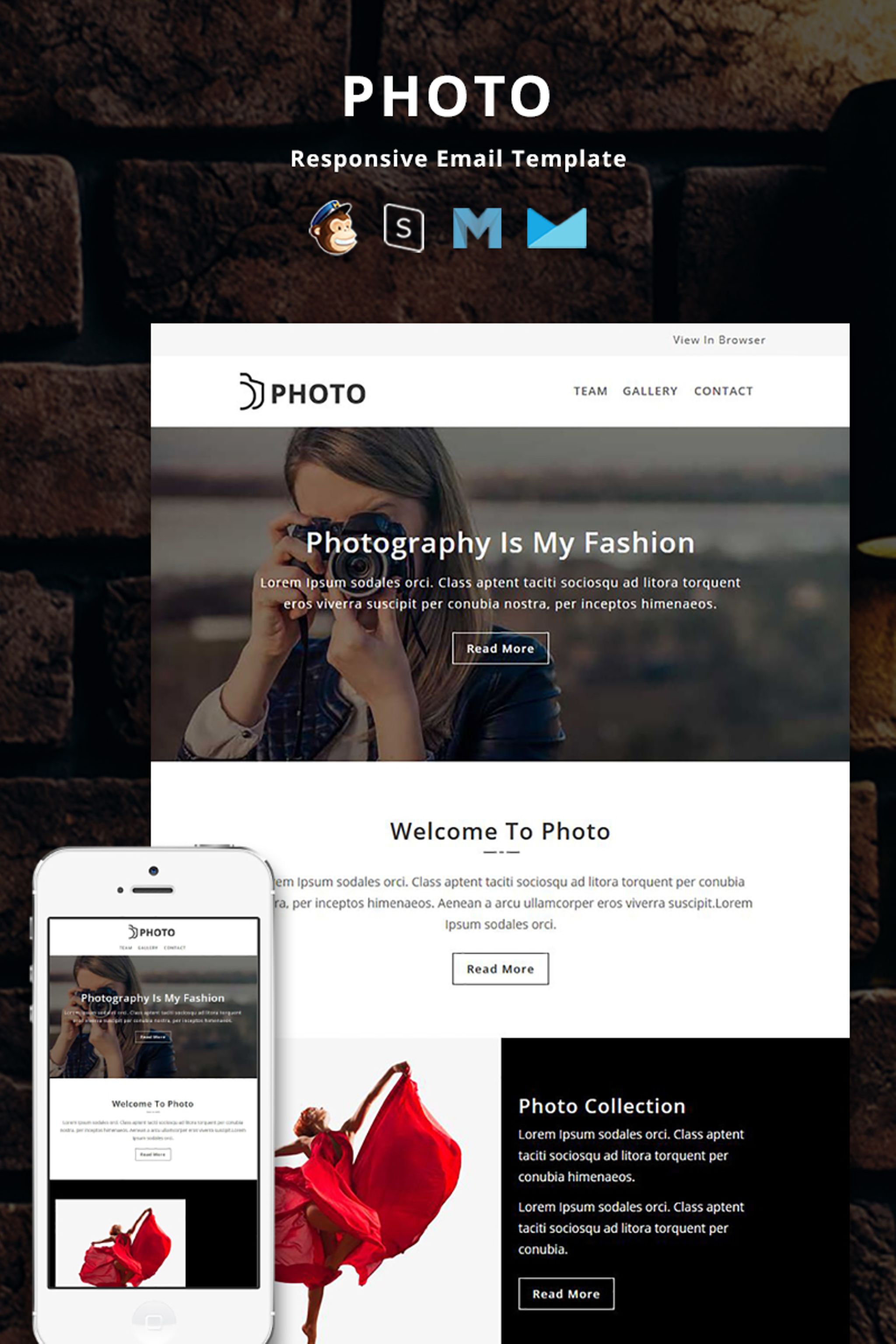 Photo - Responsive Email Newsletter Template