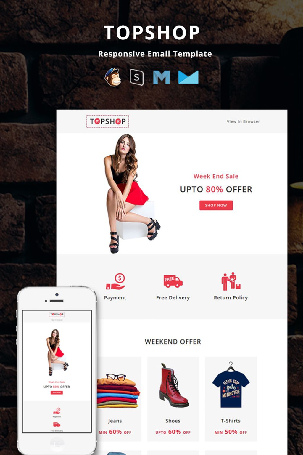 TopShop - Responsive Email Newsletter Template