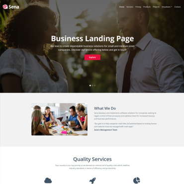 Company Startup Landing Page Templates 67315