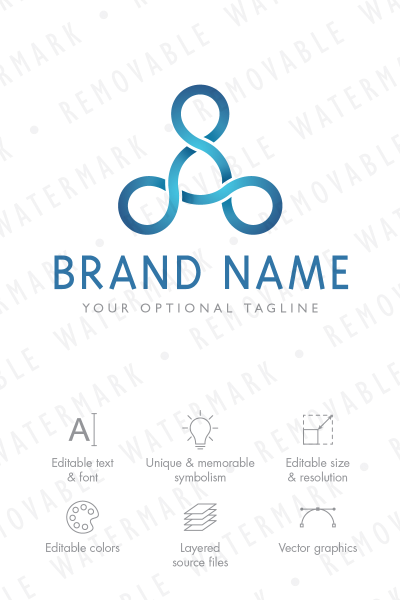 Triangle of Infinity Logo Template