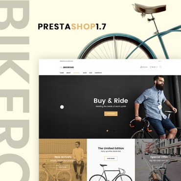 Bike Store Prestashop Templates 67372