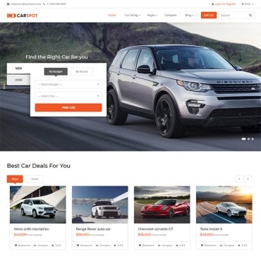 Auto Auto-dealer Responsive Website Templates 67386