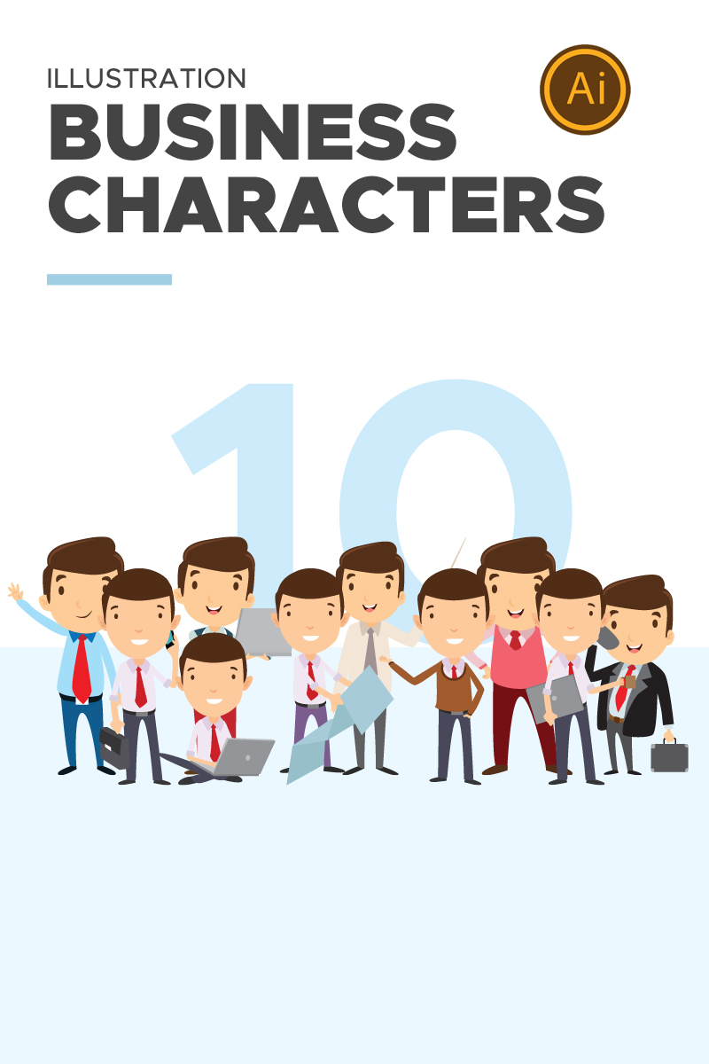 Business People Character Set - Illustration