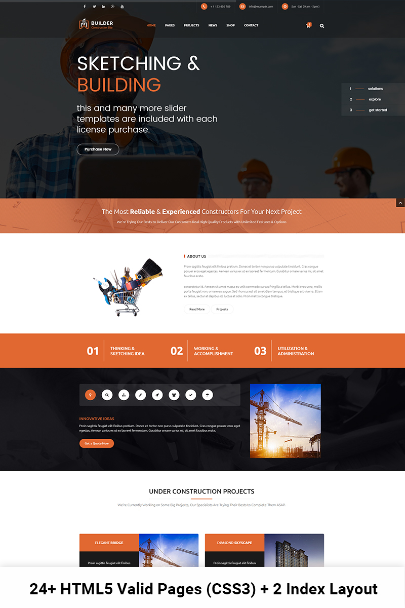 Builder - Construction and Building HTML Website Template