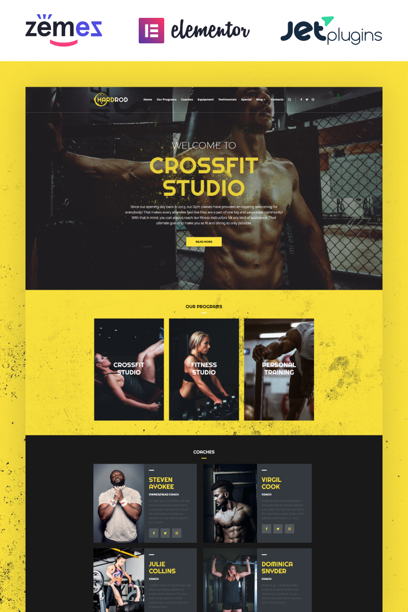 Hardrod - Dynamite Fitness & Bodybuilding WordPress Theme