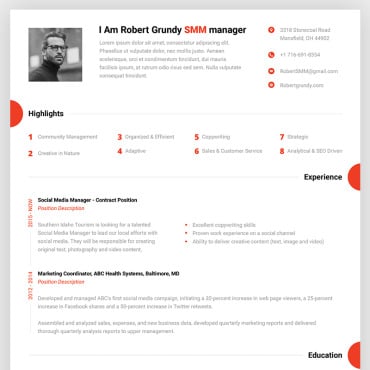 Resume Smm Resume Templates 67414