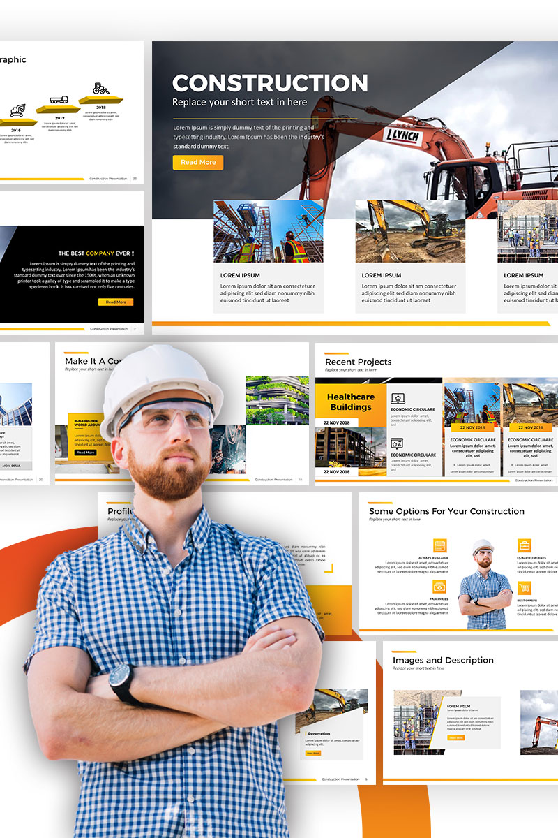 Construction - PowerPoint template