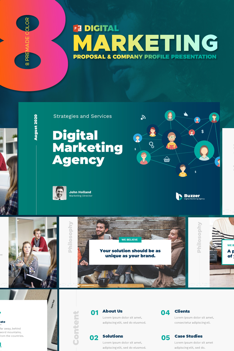 Digital Marketing Agency - PowerPoint template