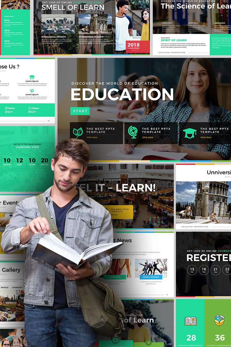 Education - Presentation PowerPoint template