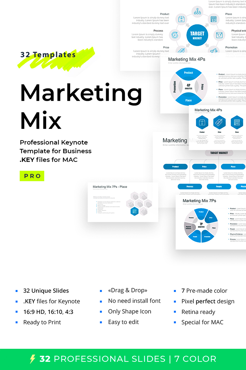Marketing Mix (tool) - Keynote template