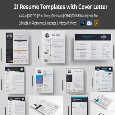 A4 Business Resume Templates 67679
