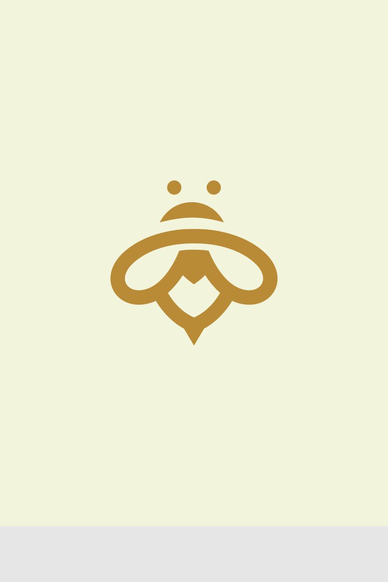 Minimalist Bee Logo Template