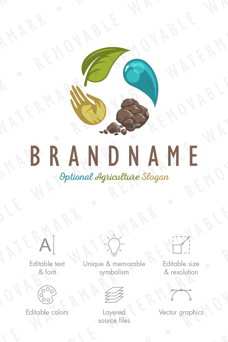 Agriculture Transformation Logo Template