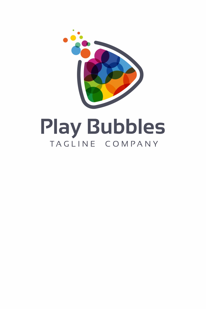 Play Bubbles Logo Template