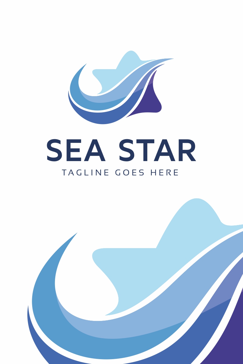 Sea Star Logo Template