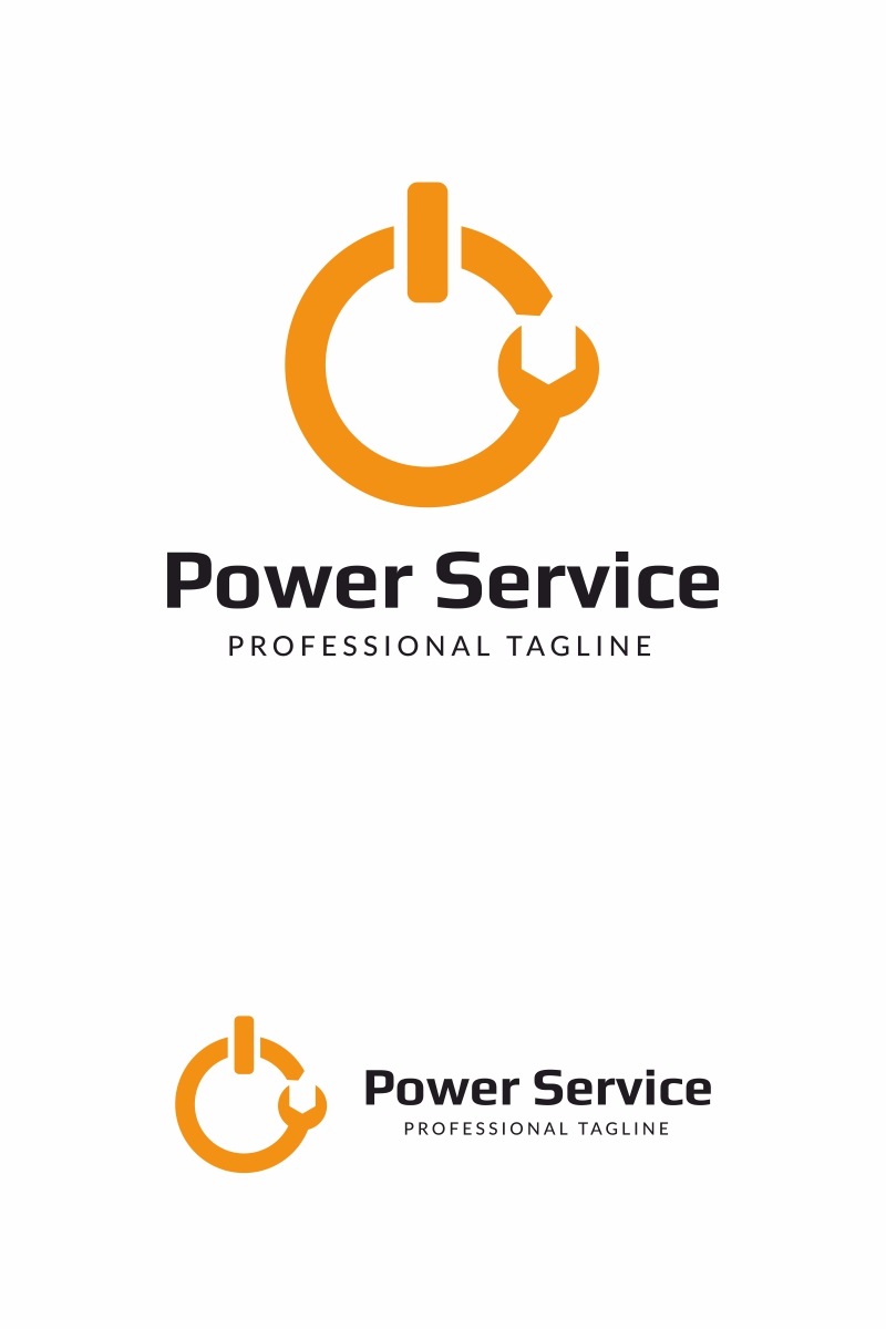 POWER SERVICE Logo Template