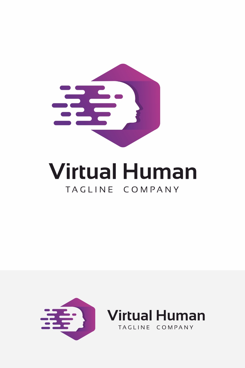 Virtual Human Logo Template