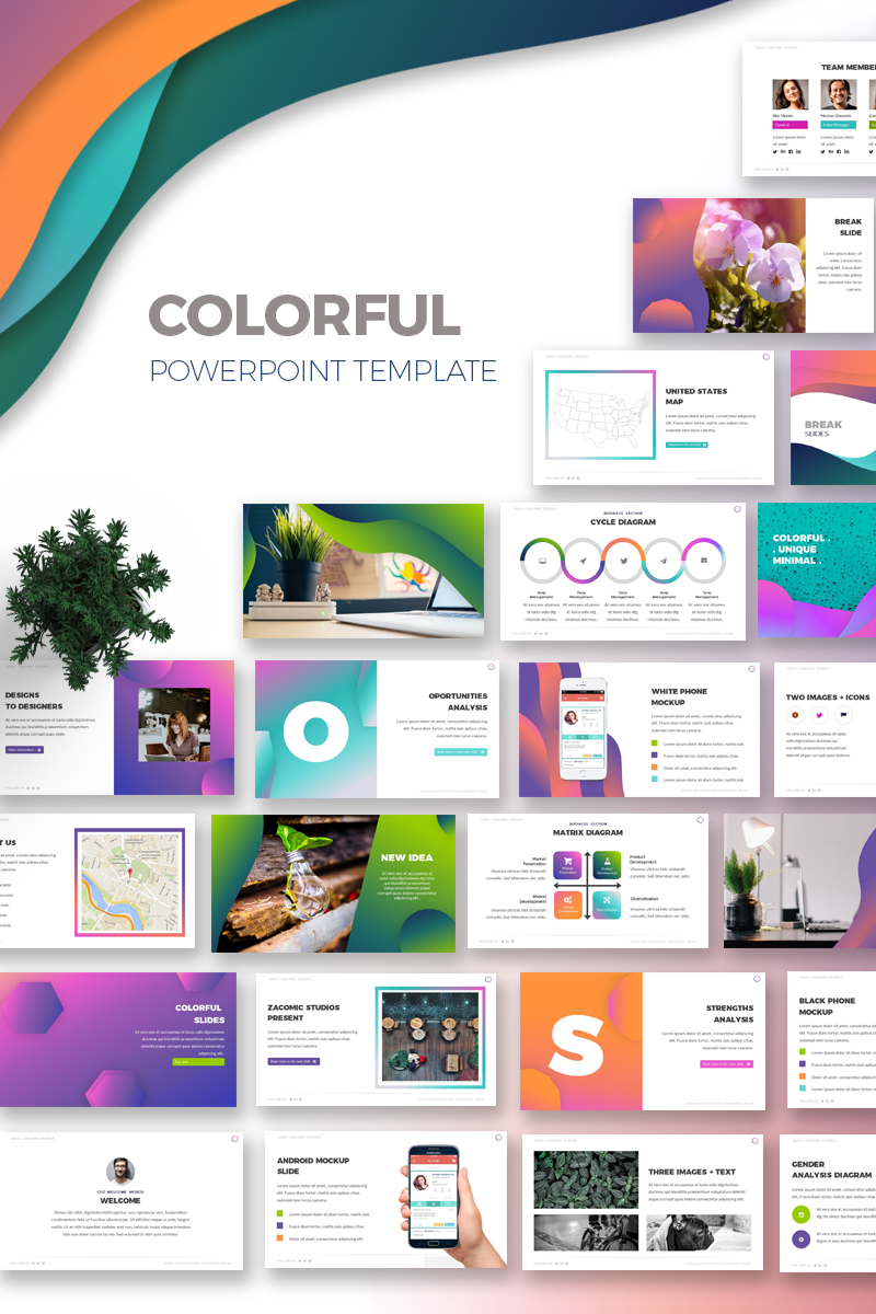 Colorful PowerPoint template