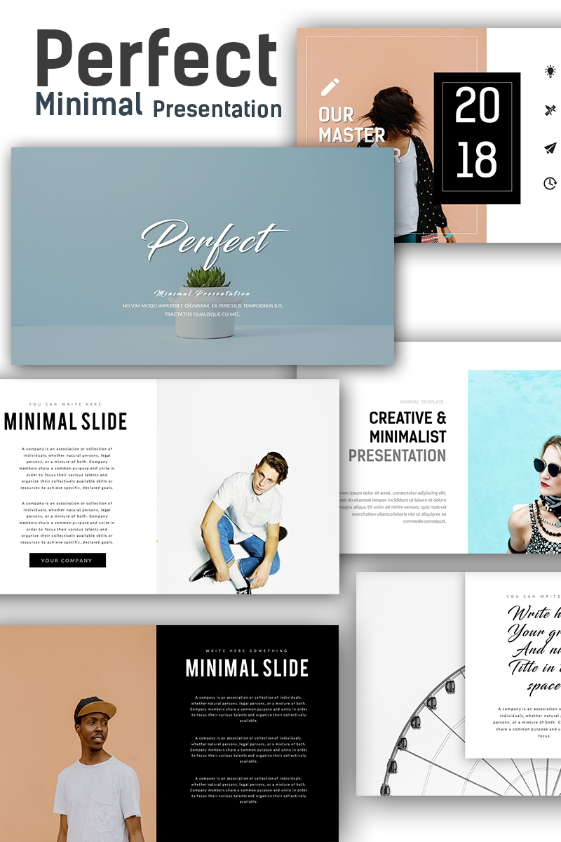 Perfect - Minimal Presentation PowerPoint template