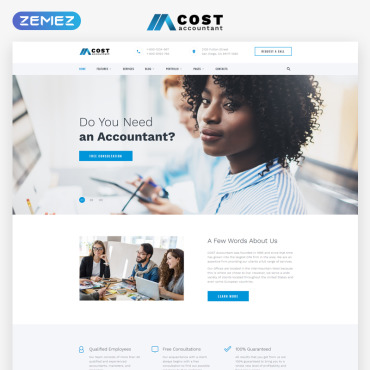 Firm Cpa Responsive Website Templates 67881