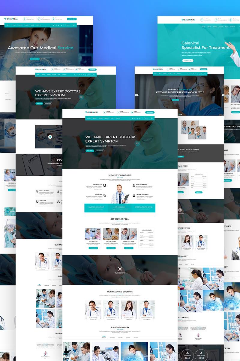 Galenical - Medical & Health Service Responsive WordPress Theme