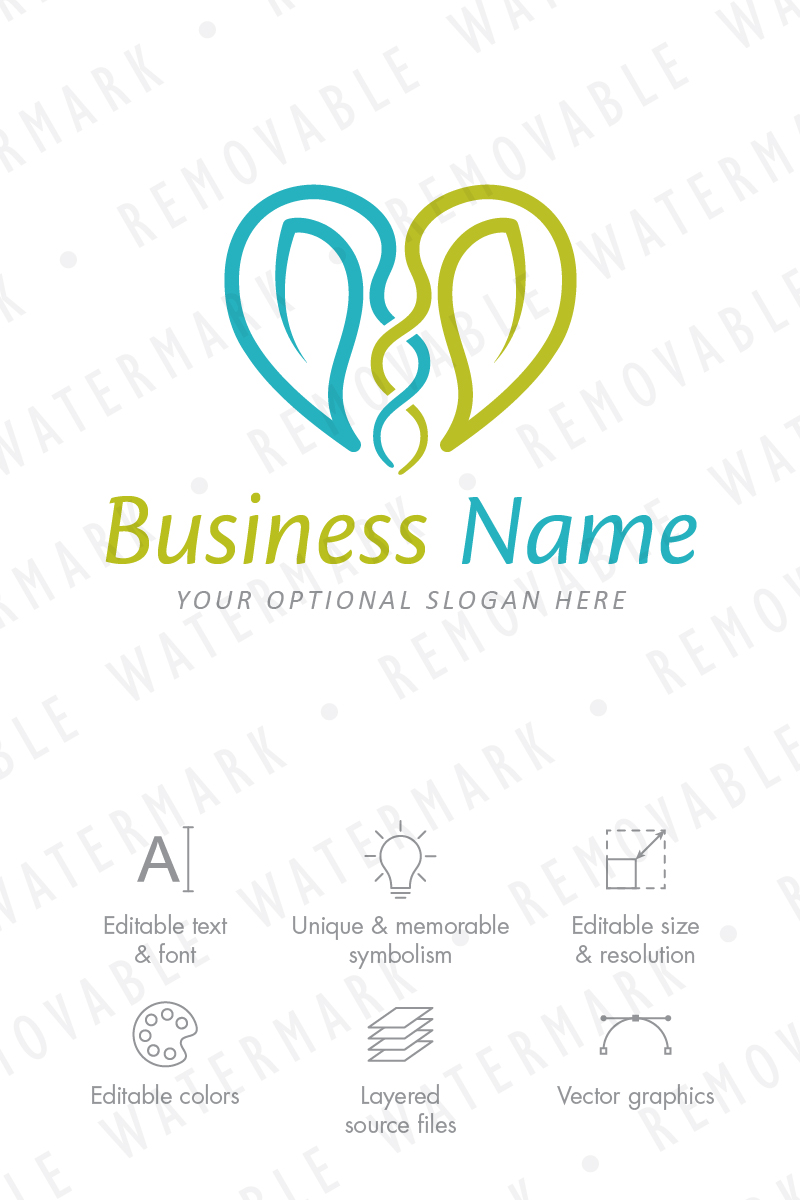 Heart of Symbiosis Logo Template