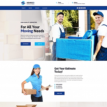Delivery Company Landing Page Templates 67965