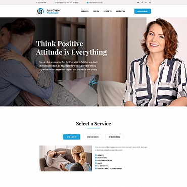 Therapy Cognitive Landing Page Templates 67971