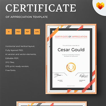 Attemdance Accredited Certificate Templates 68044