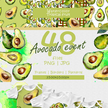 Avocado Illustration Illustrations Templates 68089