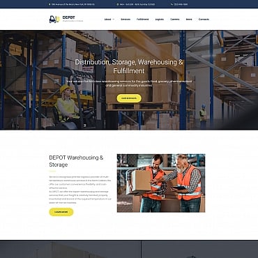 Moving Delivery Moto CMS 3 Templates 68190