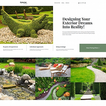 Decoration Gardens Landing Page Templates 68226