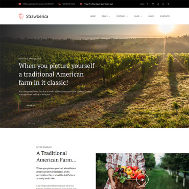 Agriculture Fruit WordPress Themes 68283