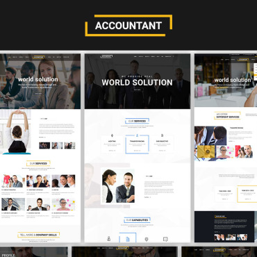 Accountant Accounting PSD Templates 68482