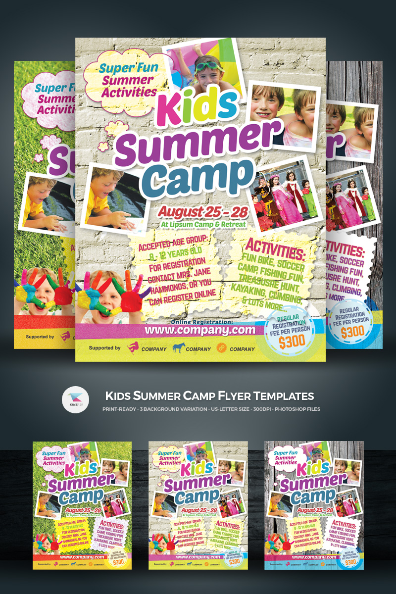 Kids Summer Camp Flyer - Corporate Identity Template