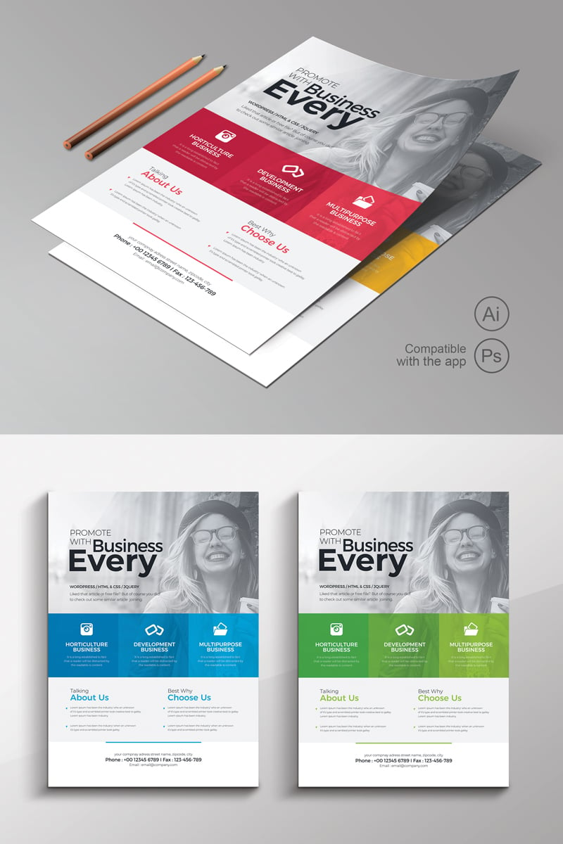 Every Business Minimal Flyer - Corporate Identity Template