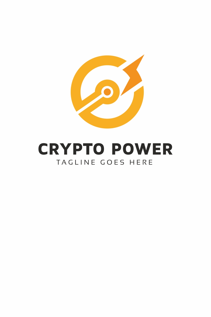 Crypto Power C Letter Logo Template