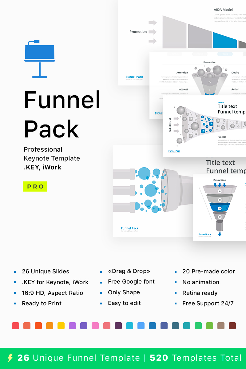Funnel Pack for Keynote - - Keynote template