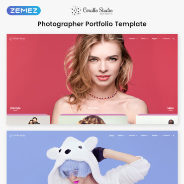 Photography Gallery Responsive Website Templates 68544