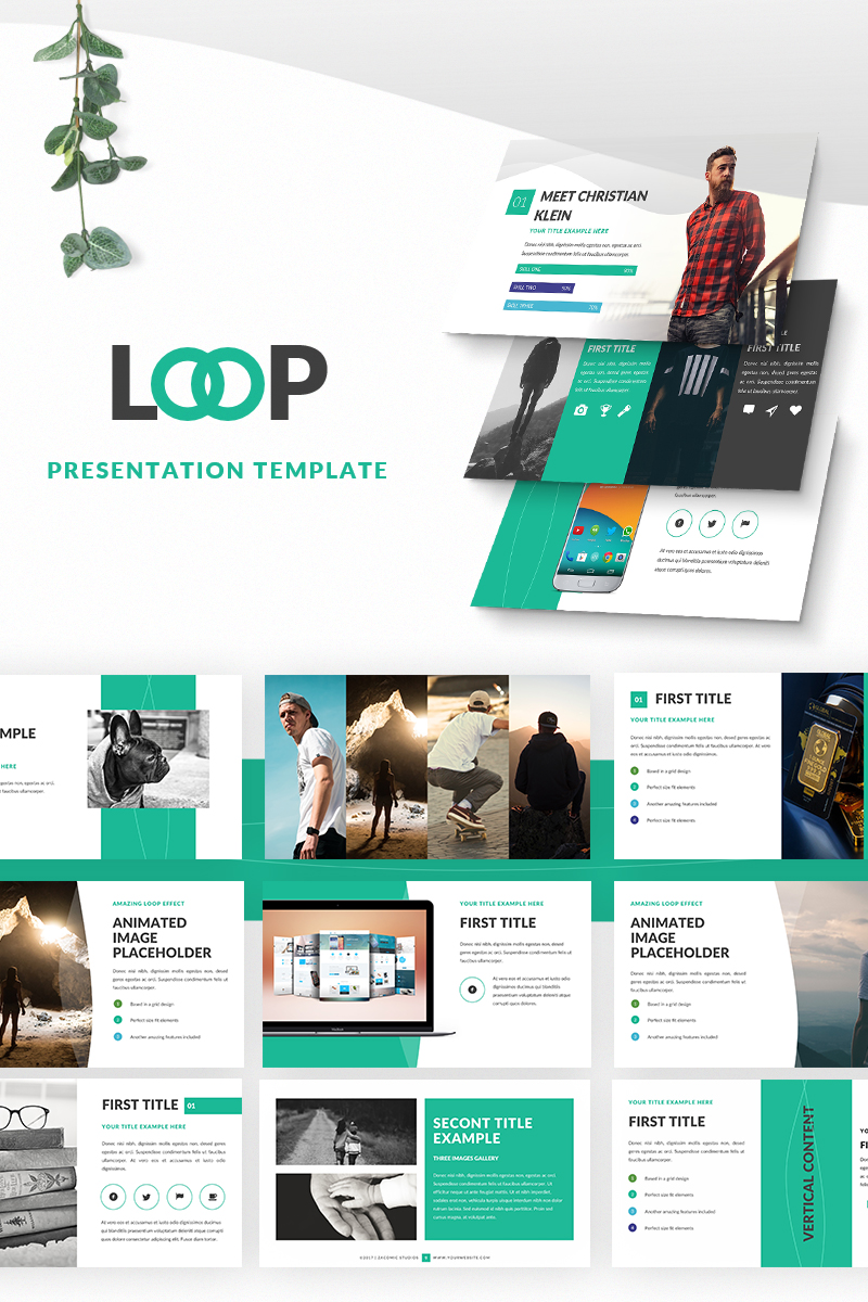 Loop Presentation PowerPoint template