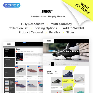 Clothing Sneakers Shopify Themes 68549