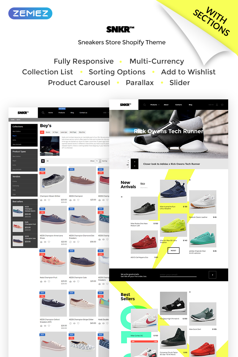 SNKR - Sneakers Store Shopify Theme